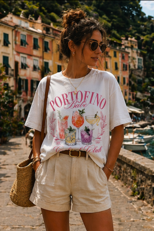 Grafica Portofino T-shirt Donna